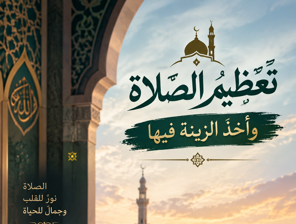تعظيم الصلاة وأخذ الزينة فيها